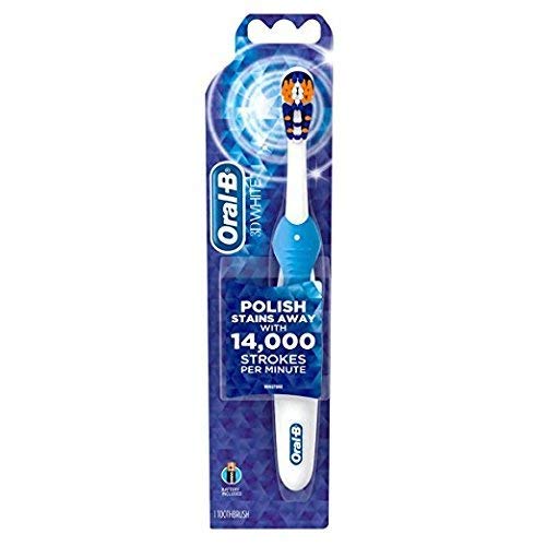 Oral-B 3D White Action, Battery Toothbrush (Colors May Vary) - Pack of 2