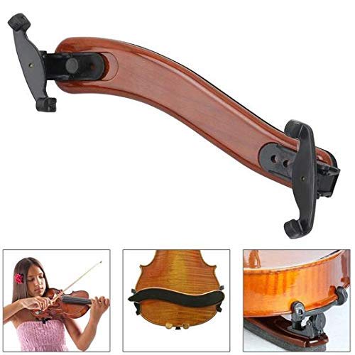 Adjustable Violin Shoulder Rest for 4/4, 3/4 Sizes, Collapsible, Universal Violin Shoulder Pad for Height and Angle