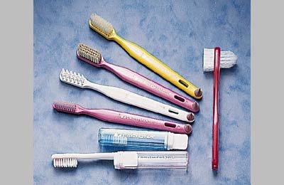 Lactona toothbrushes, M39, Multi Tufted Adult, Natural Bristle, 43 Tufts, Pk 12,