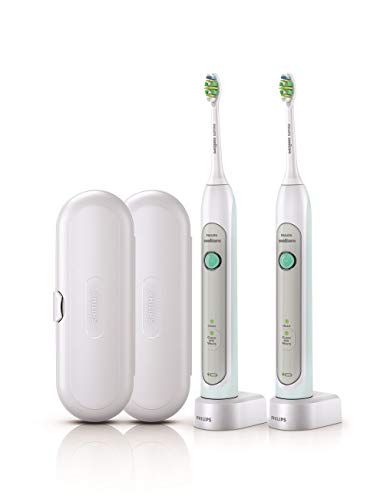 Philips Sonicare HX6772/74 Healthy White Rechargeable Toothbrush, Grey, 2 Count