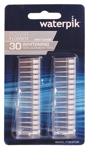 WATERPIK WHITEN FLOSSER TIPS 30 PK (pack of 3)