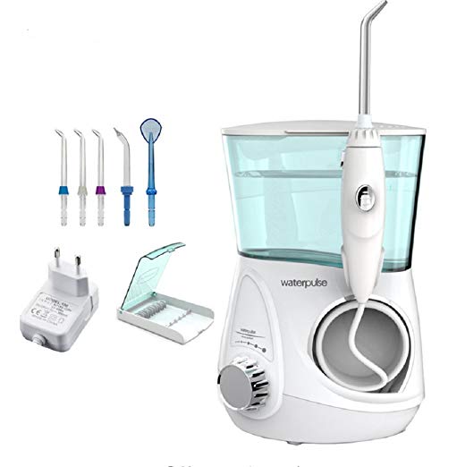 Lucktao Dental Water Flosser Oral Irrigator Waterpick Dental（110V-220V）Floss Water Irrigation Dental Tooth Floss V600g