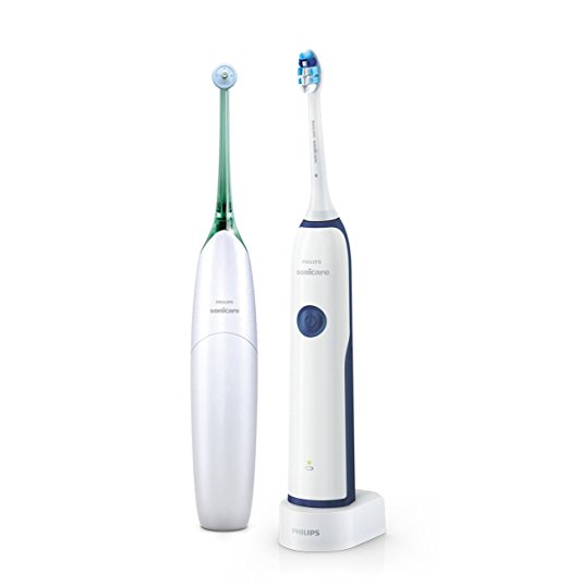 Philips Sonicare Essence+ Gum Health & Airfloss Rechargeable Electric Flosser, Bundle Value Pack, HX8218/02