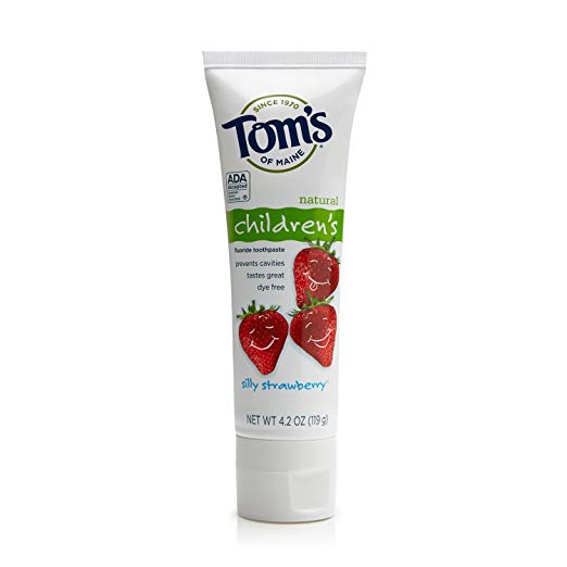 Tom's of Maine Anticavity Children's Toothpaste, Silly Strawberry, 4.2 Ounce (Pack of 6)