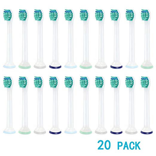 IMISI Sonicare Replacement Toothbrush Heads Fits for Philips Soniccare HX6024 HX6013 ProResults, HealthyWhite, EasyClean,DiamondClean,FlexCare ,Plaque Control,Platinum, HydroClean,Gum Health 20 Pack