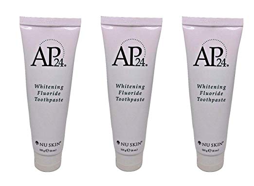 Nu Skin tlKTWs Ap 24 Whitening Fluoride Toothpaste, 4 oz, 3 Pack