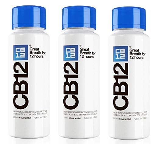 CB12 250Ml 3 Pack Mint / Menthol Mouthwash