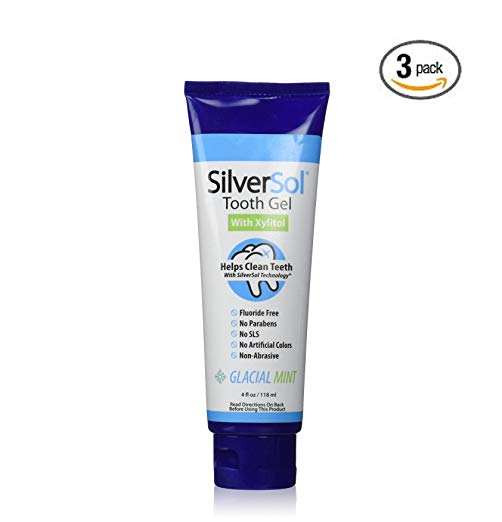 SilverSol Tooth Gel with Xylitol 4 oz (Pack of 3)