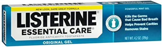 Listerine Ess Reg Gel Size 4.2z Listerine Essential Care Regular Toothpaste Gel