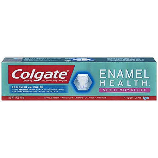 Colgate Enamel Health Sensitivity Relief Toothpaste , 5.5 Ounce (Pack of 6)