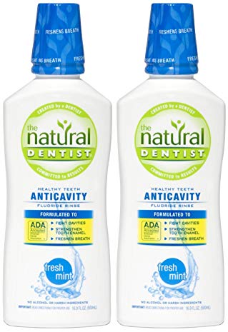 The Natural Dentist Anticavity Fluoride Rinse, Fresh Mint - 16.9 oz - 2 pk