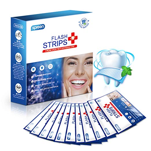 Teeth Whitening Strips, Xpreen Teeth Whitener Professional whitestrips Kit- Pack of 28- No Need for Powder or Gel