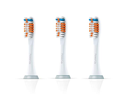 Philips Sonicare Hx3013/64 Powerup Brush Head, Regular, 3 Count