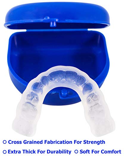 TUFF BRUX Bruxism Custom Made Teeth Grinding Guard - Extra Thick Soft Custom Teeth Night Mouth Guard For Teeth Grinding and Clenching - Bite Splint Teeth Guard