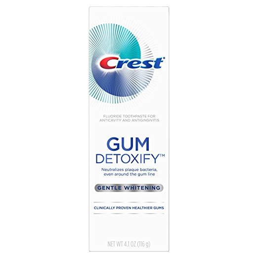 Crest Gum Detoxify Gentle Whitening Toothpaste, 4.1 Ounce (Pack of 12)