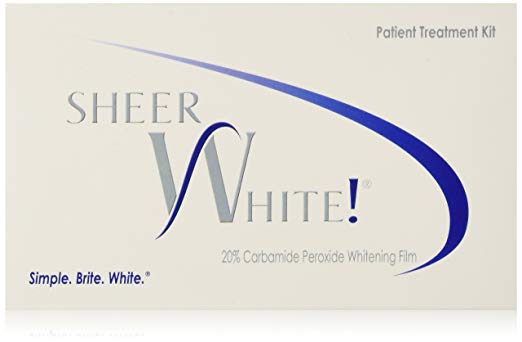 Sheer White! 20% Professional Teeth Whitening Strips Films Kit