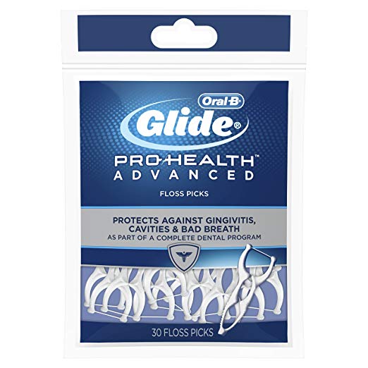 Glide Pro-Health Advanced Floss Picks 30 Ea (Pack of 12)