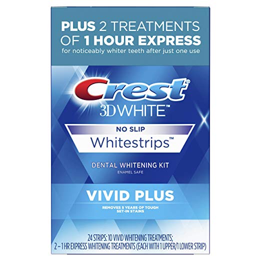 Crest 3D White Whitestrips Vivid Plus