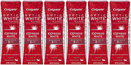 Colgate Optic White Express White Whitening Toothpaste - 3 ounce (6 Pack)