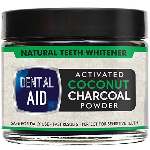 Natural Teeth Whitening Charcoal Powder - Made in USA with Coconut Activated Charcoal and Baking Soda for Safe Effective Tooth Whitening.