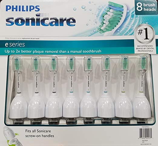 8 Pack Replacement Brush Heads for Philips Sonicare E series Toothbrush HX7