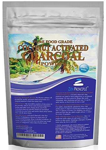 Organic Ultra-Premium Coconut Activated Charcoal Powder 8 oz. Whitens Teeth, Rejuvenates Skin. Ideal for Detox or Accidental poisoning. USA-Owned Producers, Tested Pure and Safe. Food Grade. FREE scoo