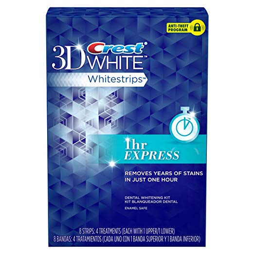 Crest 1-Hr Express Whitestrips Dental Whitening Kit - 4 Ct