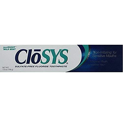 CloSYS Sulfate-Free Fluoride Toothpaste, Mild Mint, 7 Ounce (Pack of 2)