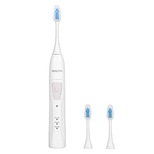 Saky FDA Essence Sonic Electric Toothbrush,40000 VPM Smartimer Simplify Brushing,Rechargeable Travel Toothbrush with 6 Weeks Battery Life,3 Brushing Modes for Sensitive Teen