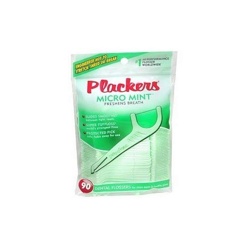 Plackers Dental Flossers Micro, Mint 90 ea by Plackers