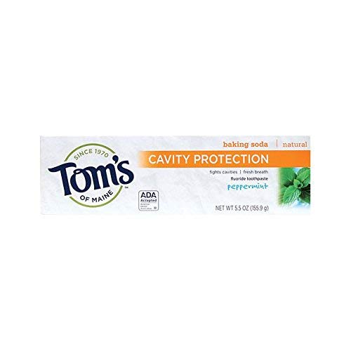 Tom's Of Maine Peppermint Baking Soda Toothpaste with Fluoride (6x5.5 Oz)