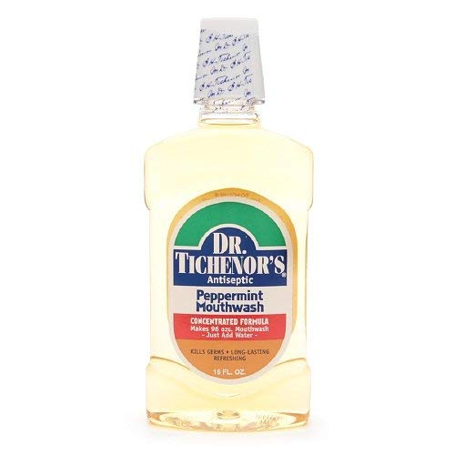 Dr. Tichenor's Antiseptic Mouthwash, Peppermint 16 fl oz (Pack of 6)