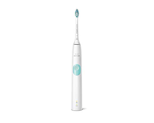 Philips Sonicare ProtectiveClean 4100 Plaque Control, Rechargeable electric toothbrush with pressure sensor, White Mint HX6817/31