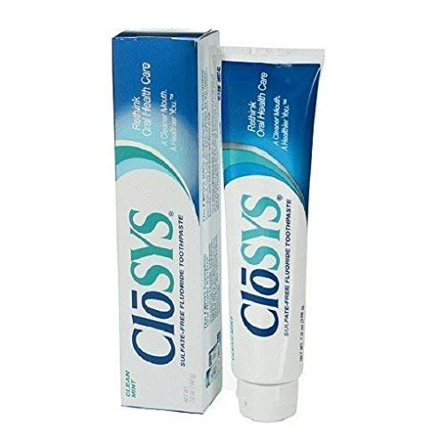 Closys Sulfate Free Fluoride Toothpaste Clean Mint 7 oz(Pack of 2)