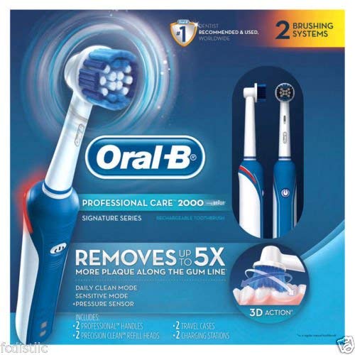 Oral-B Pro Care 2000 Dual Handle Rechargeable Electric Toothbrush