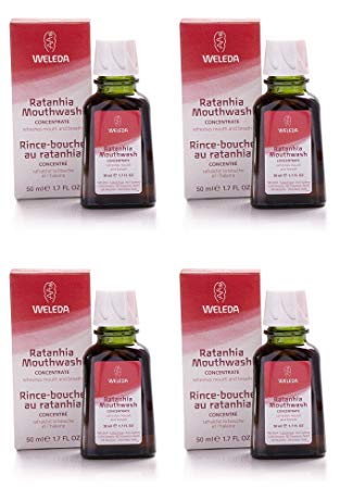 (4 PACK) - Weleda - Ratanhia Mouthwash | 50ml | 4 PACK BUNDLE