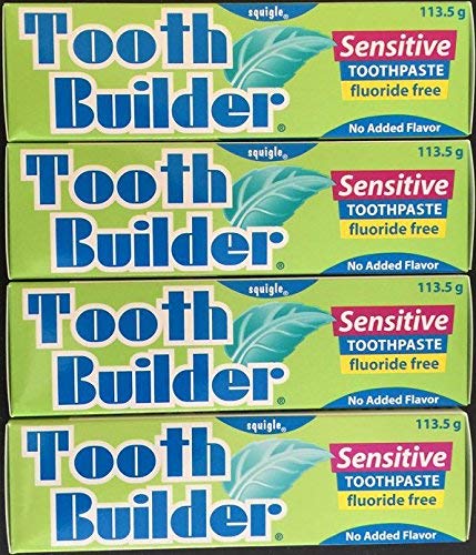 Squigle Tooth Builder Sensitive Toothpaste 4 Oz - 4 Pack