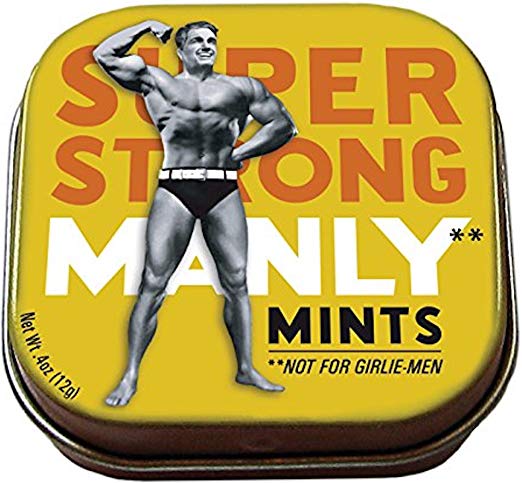 The Unemployed Philosophers Guild Manly Mints - 1 Tin of Mints