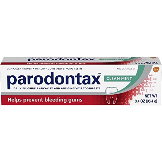 Parodontax Clean Mint Toothpaste for Bleeding Gums, 3.4 Ounce (Pack of 6)