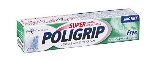 Super POLIGRIP ADHES CRE 2.4 OZ 6pk