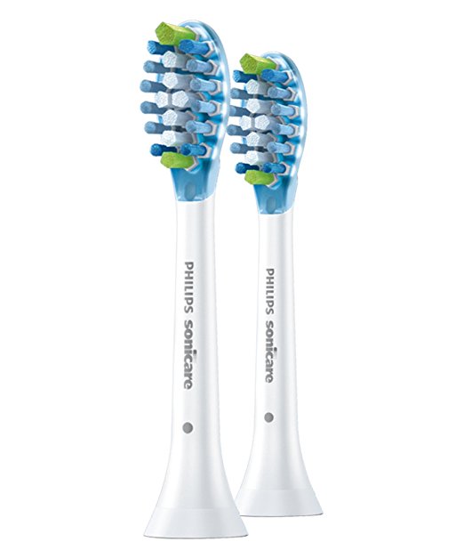 Philips Sonicare HX9042/64 Adaptive Replacement toothbrush heads, White, 2-Count