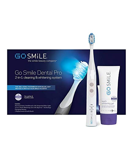 Go Smile Sonic Blue Limited Edtion Pro Teeth Whitening System, White (GS496W)