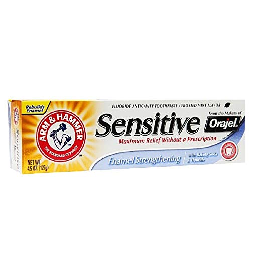 Arm & Hammer Sensitive Enamel Strengthening Toothpaste 4.5 oz ( 6 Pack)