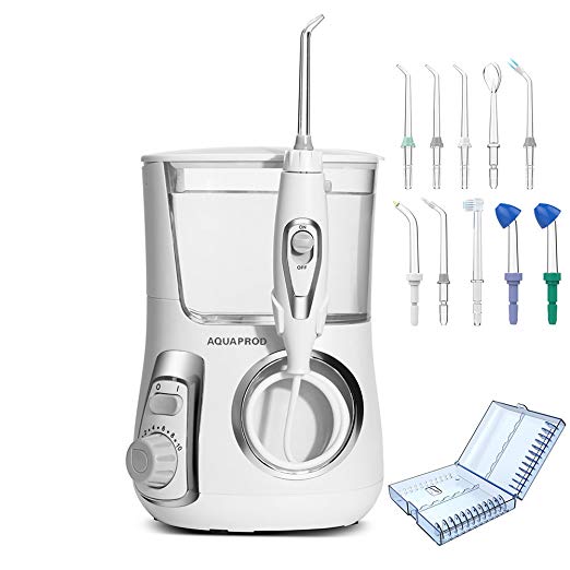 Water Flossers for Teeth,Braces and Bridges, 800ml Oral Irrigator for Kids Teens Adults Family Water Pick Dental Flosser For Teeth with 10 replacement Tips (2 nasal irrigator) & Accessories Case