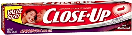 Close-Up Toothpaste Gel Cinnamon Red 8 oz (Pack of 10)