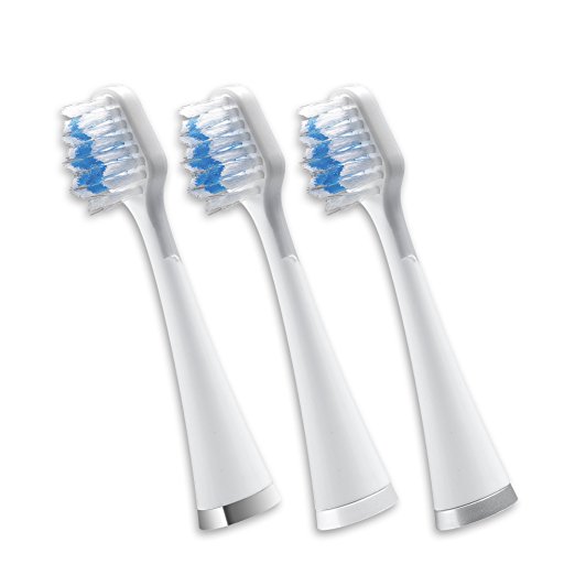 Waterpik Triple Sonic Complete Care Replacement Brush Heads, White, STRB-3WW, 3 Count