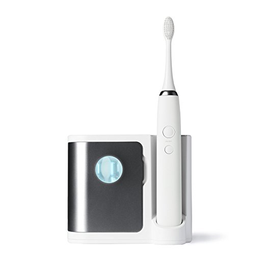 Dazzlepro Elements Sonic Toothbrush with UV Sanitizing Charging Base, Charcoal