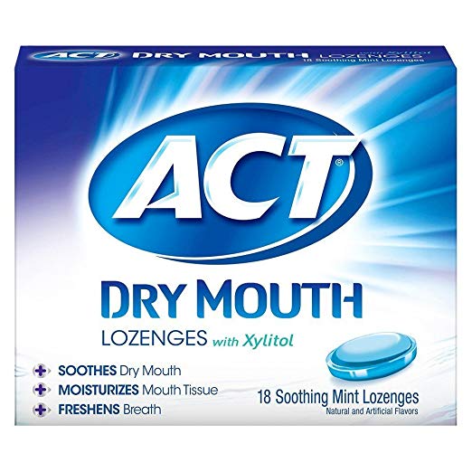 Act Dry Mouth Mint Lozeng Size 18ct