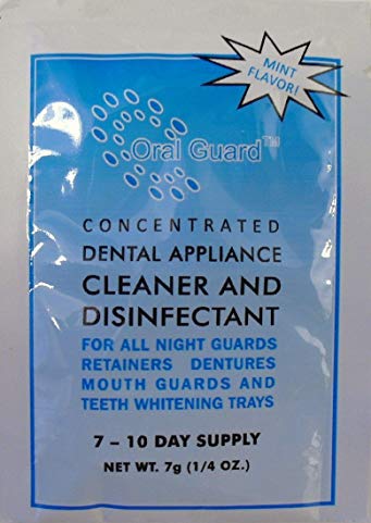 Oral Guard Dental Appliance Cleaner and Disinfectant for all Night Guards, Retainers and Dentures. 12 MONTH SUPPLY