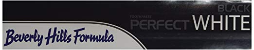 Whitening Toothpaste. Black. Beverly Hills Formula Perfect White Black Toothpaste 2-pack with Activated Charcoal.